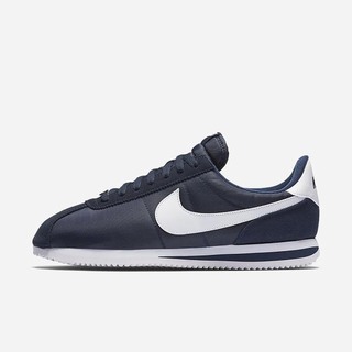 Pantofi Casual Nike Cortez Basic Nylon Barbati Obsidienne Metal Argintii Albi | UTNF-60514